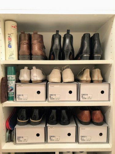 靴のしまい方、収納アイデア