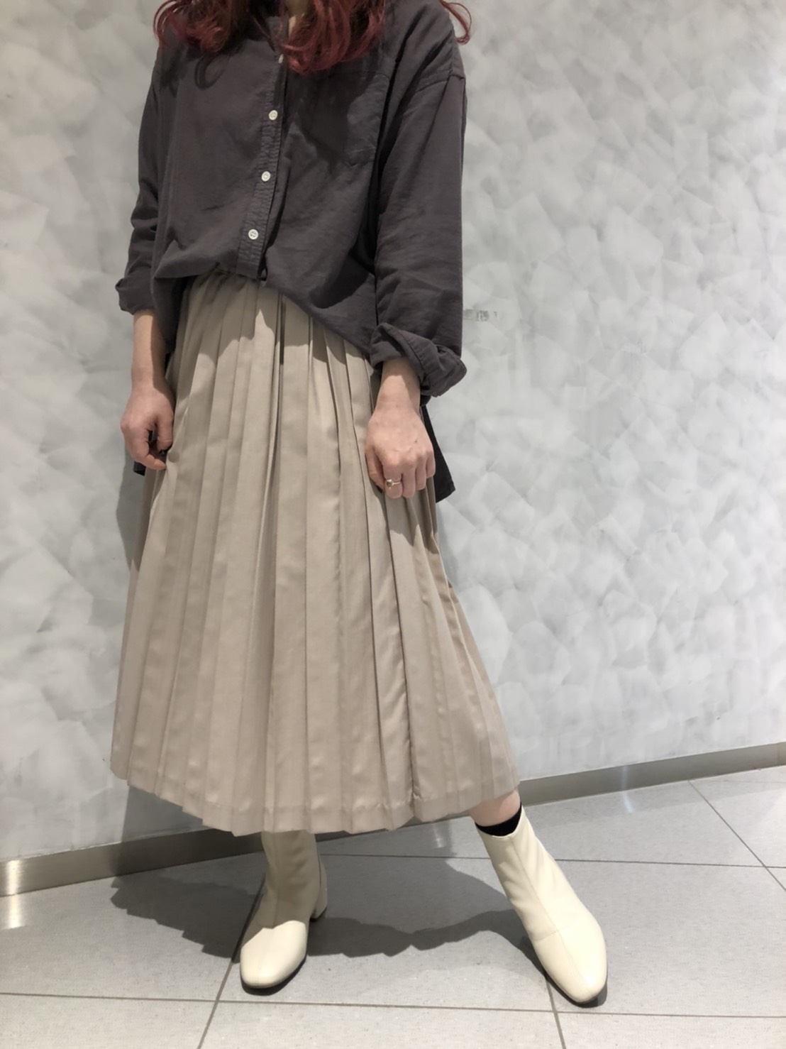 【今から履きたい春ブーツ】プリーツスカートコーデ編