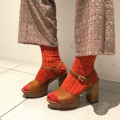 【サンダル×ソックスコーデ】おしゃれ度アップアイテム！