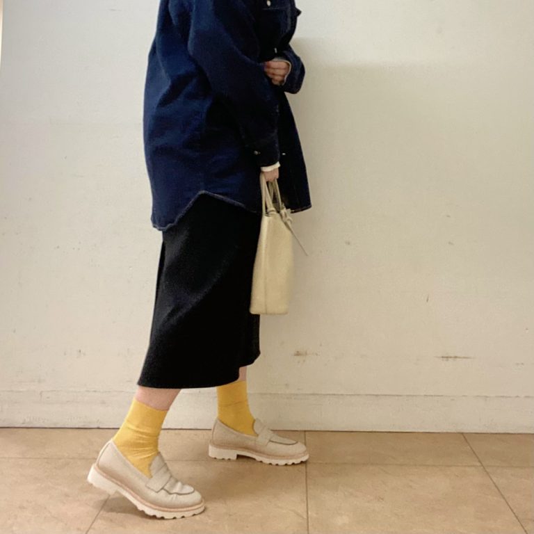ローファーも厚底が好き！