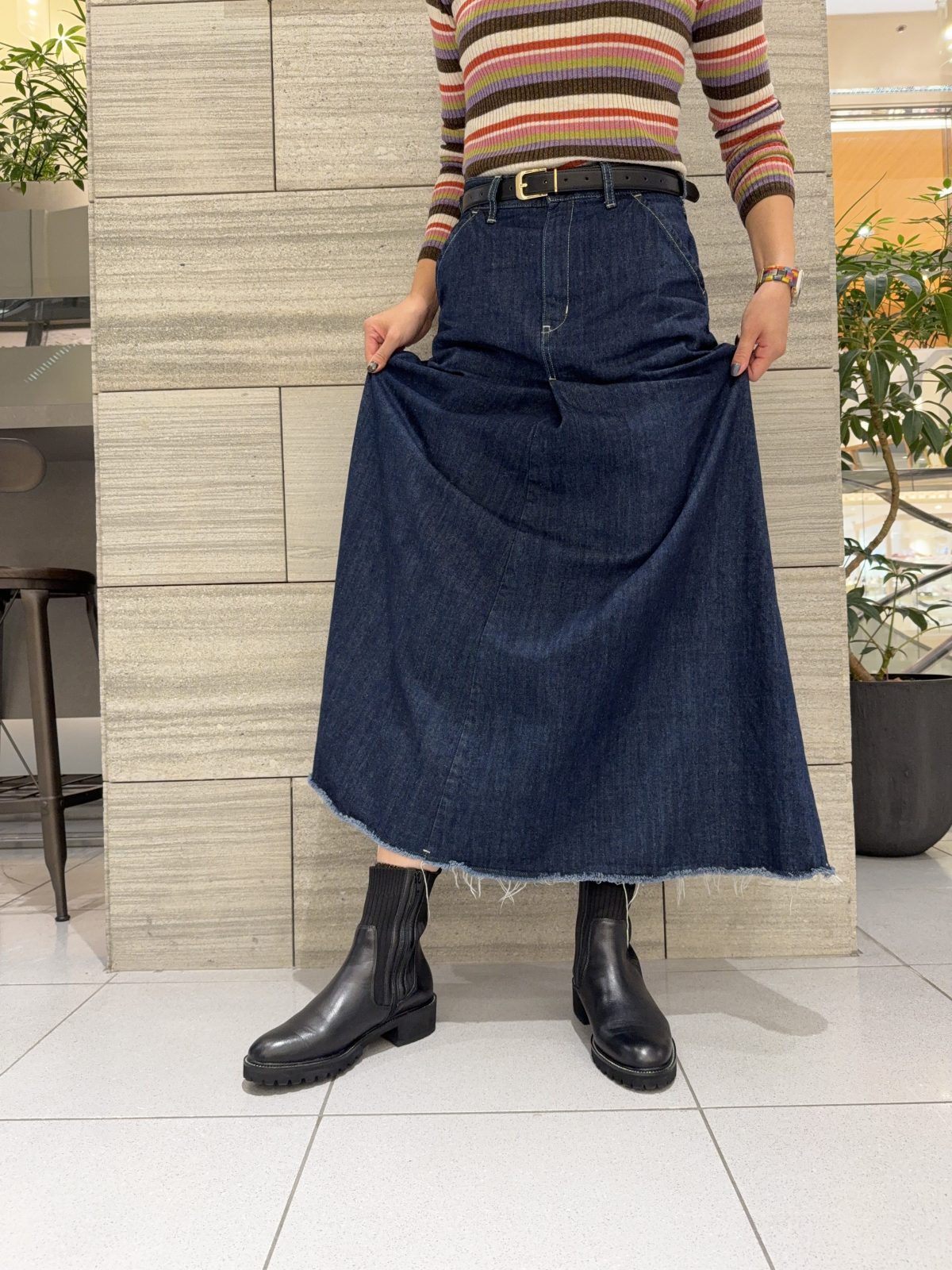 すっきり細見えが叶うニットブーツ