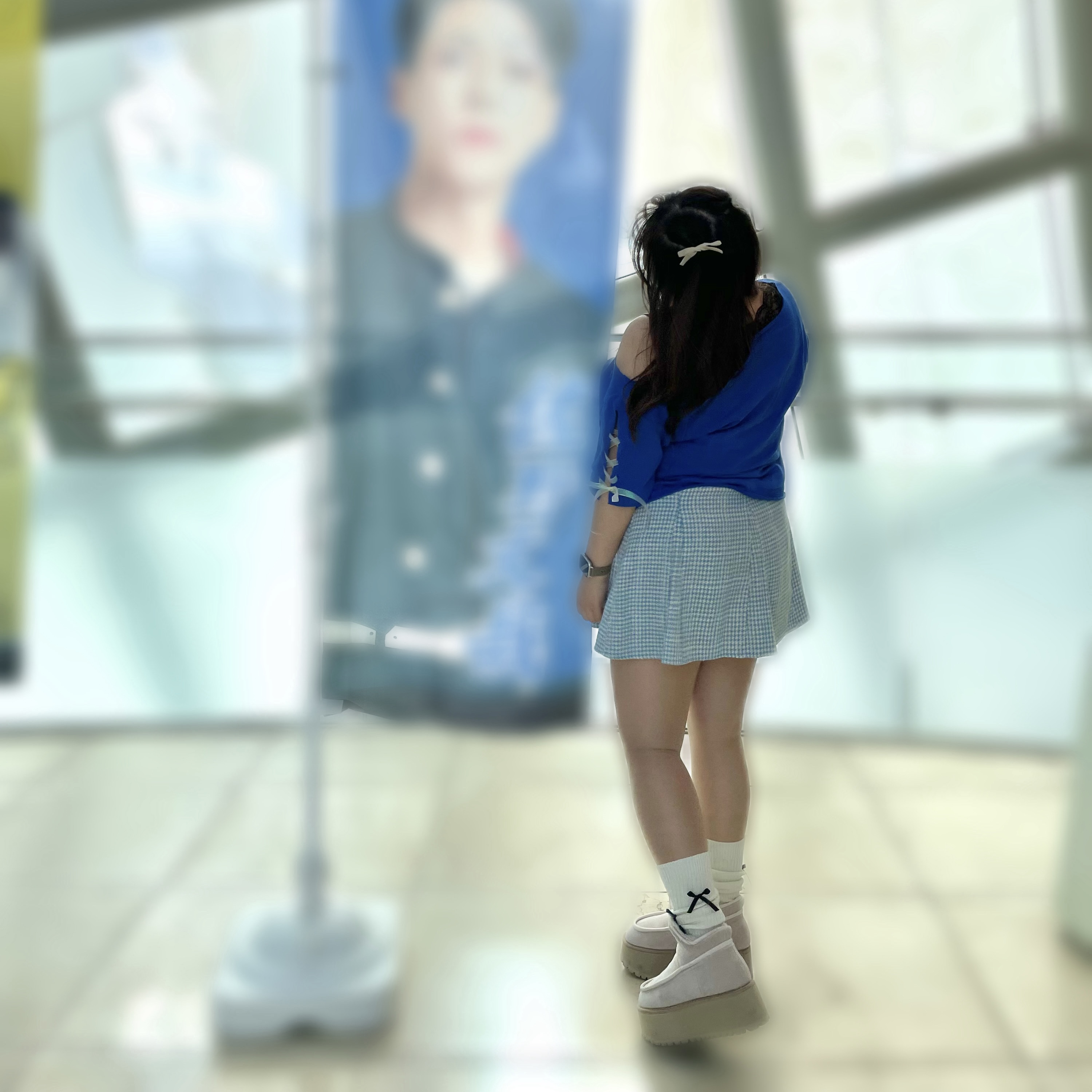 初の厚底ムートン！推し活/旅行コーデ