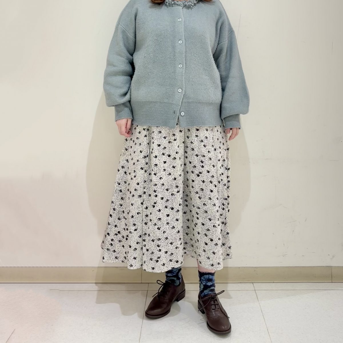 チョコレートカラーの靴でバレンタインコーデ♪