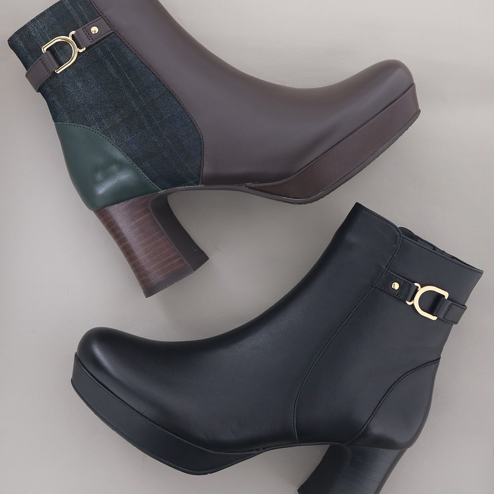 防滑｜厚底おでこブーツ