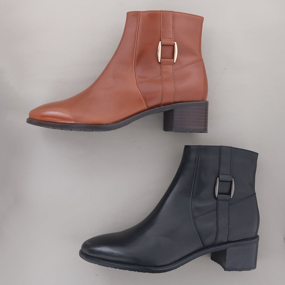 防滑｜バックルショートブーツ