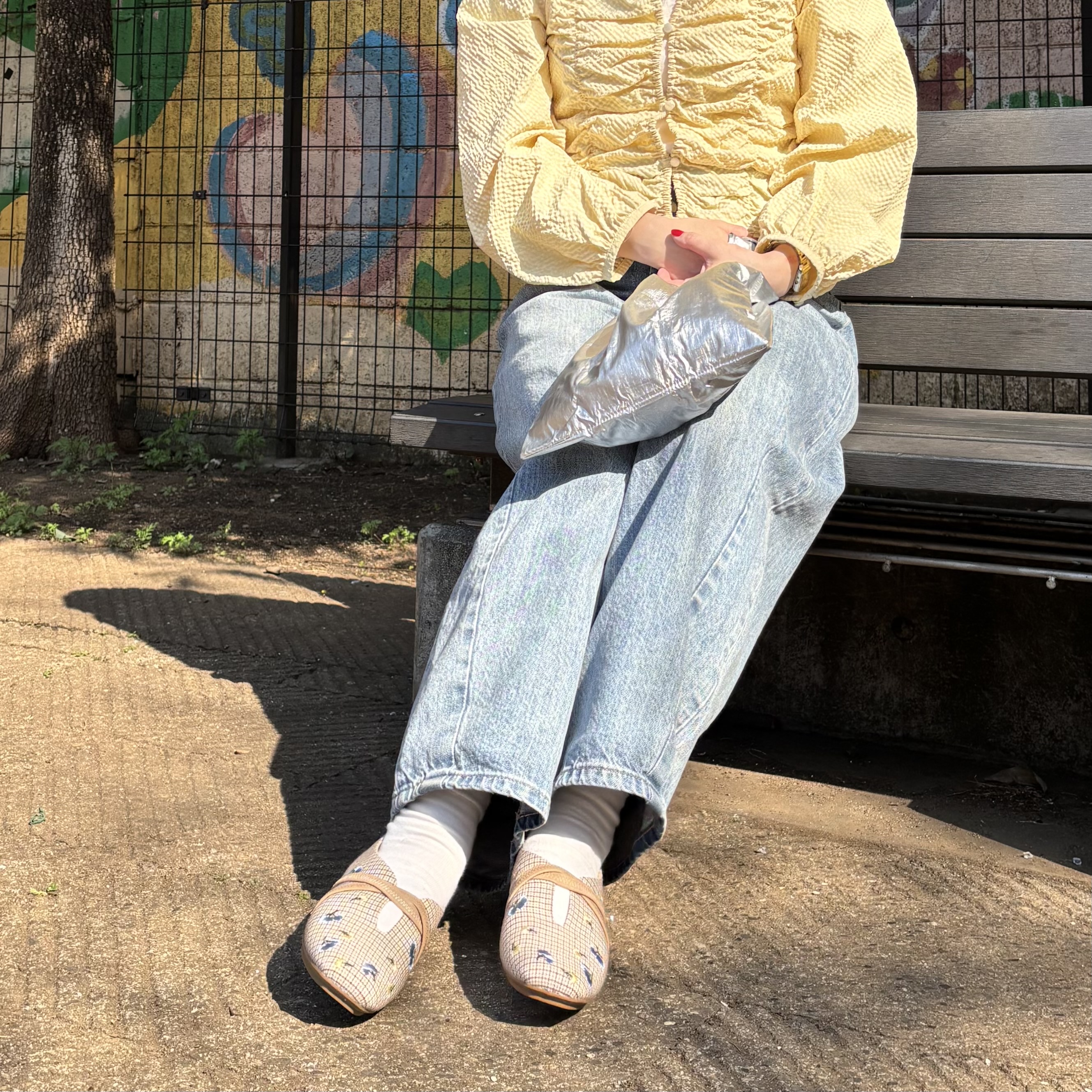 2026春靴｜春カラーでお花見コーデ