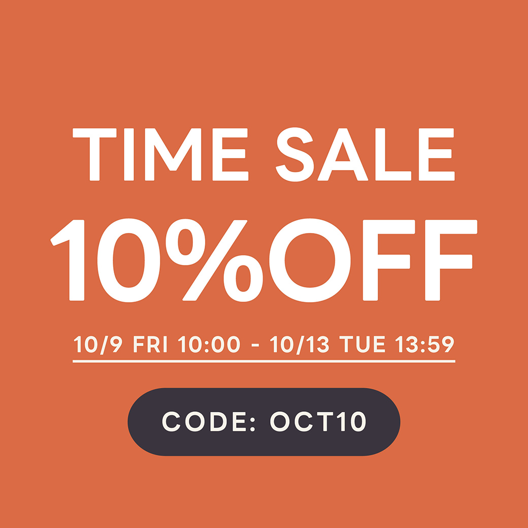 週末限定タイムセール│クーポン10%OFF